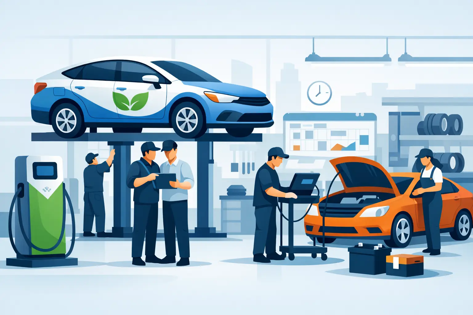 Hybrid Vehicle Service Demand Reshapes Shop Capacity