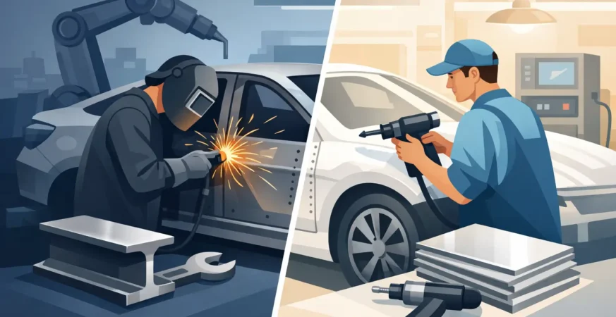 Steel Versus Aluminum Repair: Shop Decisions