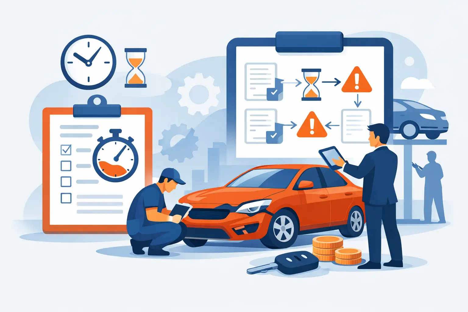 Supplement Delay Management for Collision Shops