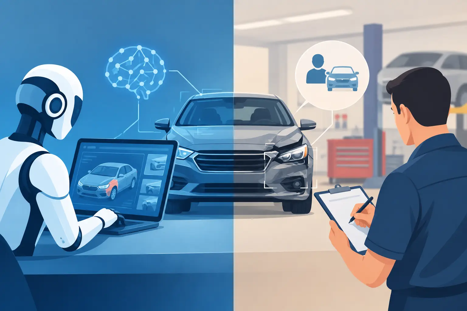 AI Versus Human Estimating in Collision Repair